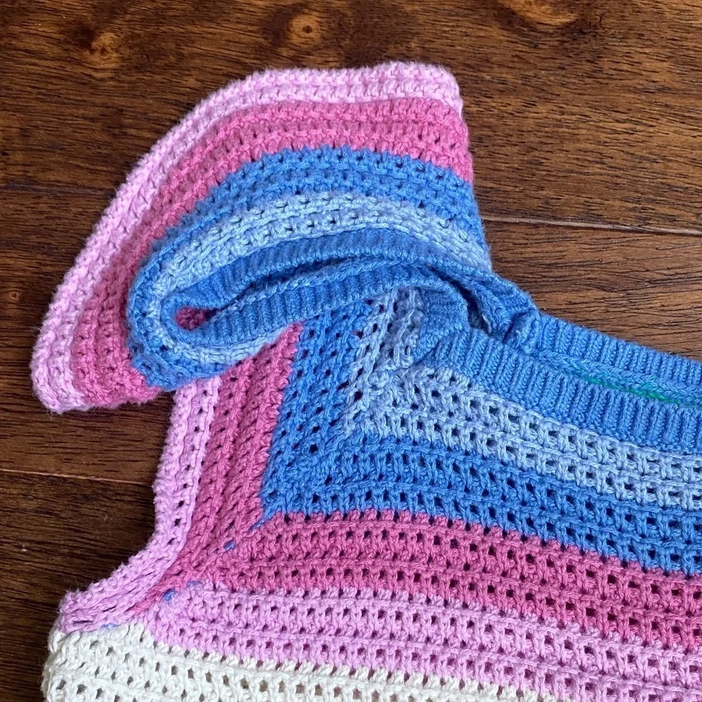 GAP Kids Colorful Crochet Tank Top